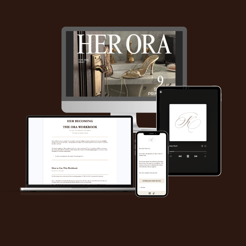 The Ora Edit — Mindset, Presence & Etiquette System