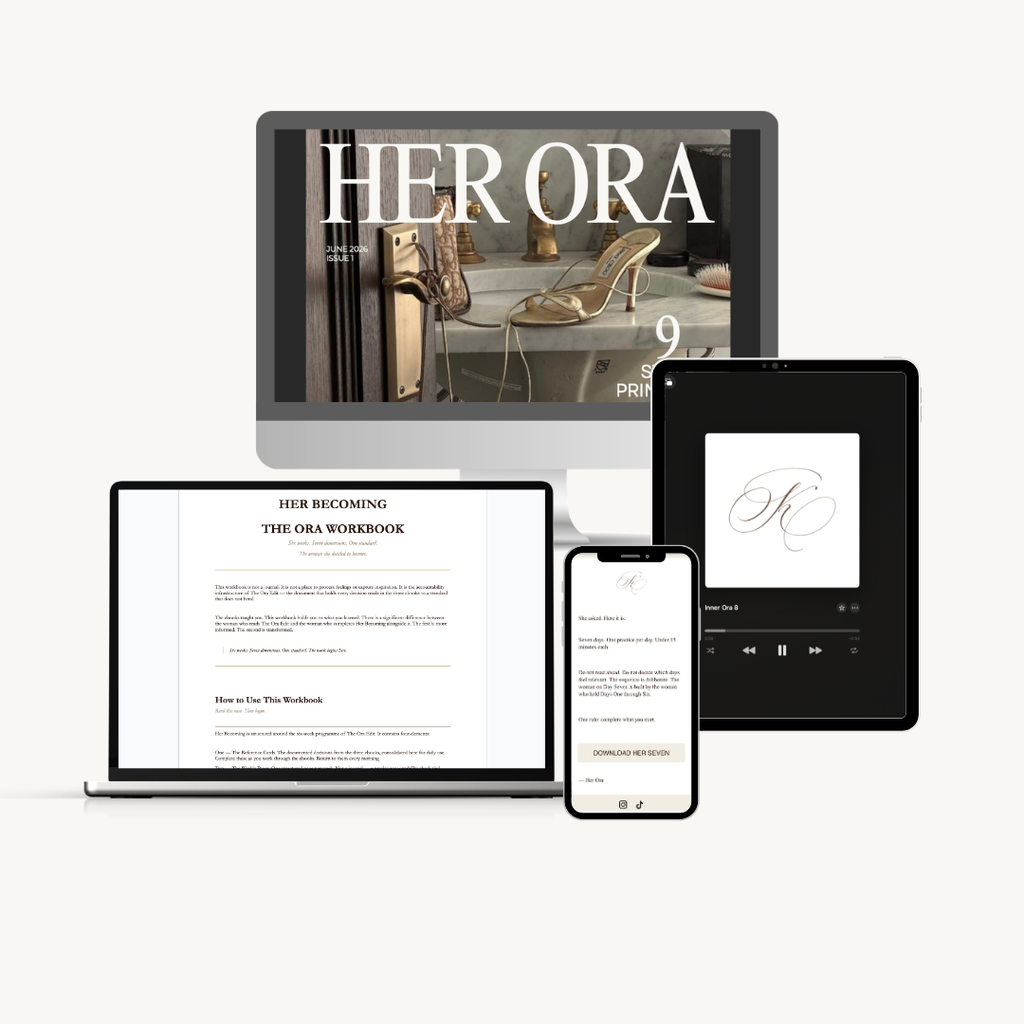 The Ora Edit — Mindset, Presence & Etiquette System