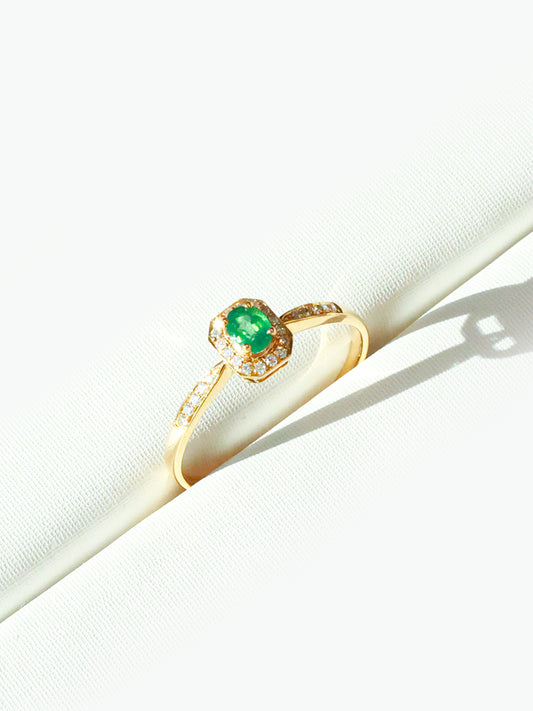 NATURAL EMERALD RING