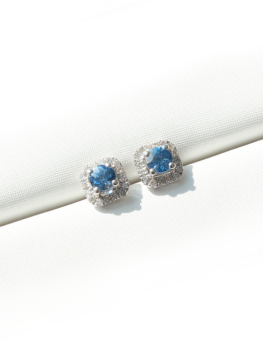 BLUE DIAMOND EARRING